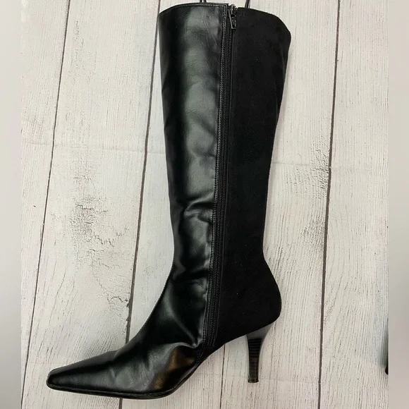 Tall Black Heel Boots - Picture 11 of 13